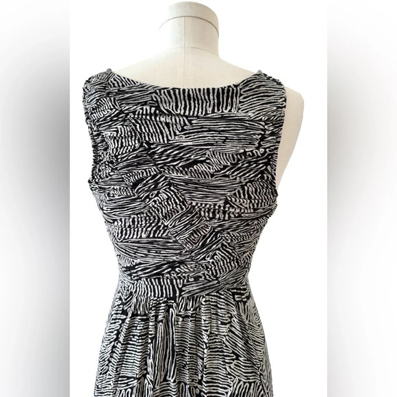 NWT Anthropologie Plenty by Tracy Reece Ruched knit dress fit and flare, black - Picture 9 of 14